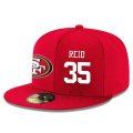 Wholesale Cheap San Francisco 49ers #35 Eric Reid Snapback Cap NFL Player Red with White Number Stitched Hat