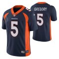 Wholesale Cheap Men's Denver Broncos #5 Randy Gregory Navy Vapor Untouchable Limited Stitched Jersey
