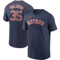 Wholesale Cheap Houston Astros #35 Justin Verlander Nike Name & Number T-Shirt Navy