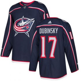 Wholesale Cheap Adidas Blue Jackets #17 Brandon Dubinsky Navy Blue Home Authentic Stitched Youth NHL Jersey