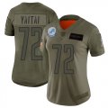 Wholesale Cheap Nike Lions #72 Halapoulivaati Vaitai Camo Women's Stitched NFL Limited 2019 Salute To Service Jersey