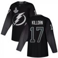 Cheap Adidas Lightning #17 Alex Killorn Black Alternate Authentic Youth 2020 Stanley Cup Champions Stitched NHL Jersey