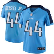 Wholesale Cheap Nike Titans #44 Vic Beasley Jr Light Blue Women's Stitched NFL Limited Rush Jersey