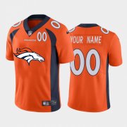Wholesale Cheap Denver Broncos Orange Custom Men's Nike Big Team Logo Player Vapor Limited NFL Jersey