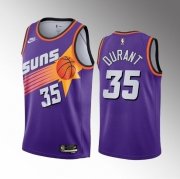 Wholesale Cheap Men's Phoenix Suns #35 Kevin Durant Purple Classic Edition Stitched Basketball Jersey