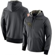 Wholesale Cheap Men's Tennessee Titans Nike Anthracite Salute to Service Player Performance Hoodie