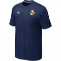 Wholesale Cheap Adidas Real Madrid Soccer T-Shirt Dark Blue