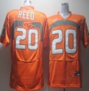 Wholesale Cheap Miami Hurricanes #20 Reed Orange Jersey