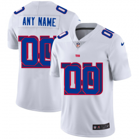 Wholesale Cheap New York Giants Custom White Men\'s Nike Team Logo Dual Overlap Limited NFL Jersey