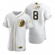 Wholesale Cheap Chicago Cubs #8 Andre Dawson White Nike Men's Authentic Golden Edition MLB Jersey