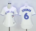 Wholesale Cheap Blue Jays #6 Marcus Stroman White Women's Home Stitched MLB Jersey
