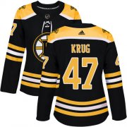 Wholesale Cheap Adidas Bruins #47 Torey Krug Black Home Authentic Women's Stitched NHL Jersey