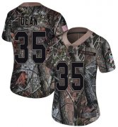 Wholesale Cheap Nike Buccaneers #35 Jamel Dean Camo Women's Stitched NFL Limited Rush Realtree Jersey