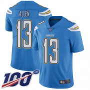 Wholesale Cheap Nike Chargers #13 Keenan Allen Electric Blue Alternate Men's Stitched NFL 100th Season Vapor Limited Jersey