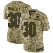 Wholesale Cheap Nike Rams #30 Todd Gurley II Camo Men's Stitched NFL Limited 2018 Salute To Service Jersey