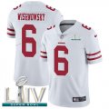 Wholesale Cheap Nike 49ers #6 Mitch Wishnowsky White Super Bowl LIV 2020 Youth Stitched NFL Vapor Untouchable Limited Jersey