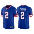 Wholesale Men's New York Giants #2 Tyrod Taylor Royal Vapor Untouchable Classic Retired Player Stitched Game Jersey