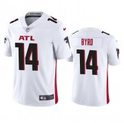 Wholesale Cheap Men's Atlanta Falcons #14 Damiere Byrd White Vapor Untouchable Stitched Football Jersey