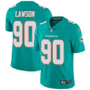 Wholesale Cheap Nike Dolphins #90 Shaq Lawson Aqua Green Team Color Men's Stitched NFL Vapor Untouchable Limited Jersey