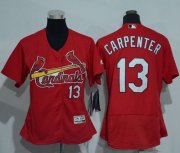 Wholesale Cheap Cardinals #13 Matt Carpenter Red Flexbase Authentic Women's Stitched MLB Jersey