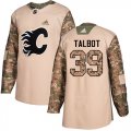 Wholesale Cheap Adidas Flames #39 Cam Talbot Camo Authentic 2017 Veterans Day Stitched Youth NHL Jersey