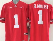 Wholesale Cheap Men's Ohio State Buckeyes #5 Baxton Miller Red College Football Nike Lmited Jersey