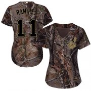 Wholesale Cheap Indians #11 Jose Ramirez Camo Realtree Collection Cool Base Women's Stitched MLB Jersey