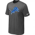 Wholesale Cheap Detroit Lions Sideline Legend Authentic Logo Dri-FIT Nike NFL T-Shirt Crow Grey