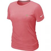 Wholesale Cheap Women's Nike New Orleans Saints Chest Embroidered Logo T-Shirt Pink