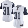 Wholesale Cheap Nike Cowboys #31 Trevon Diggs White Women's Stitched NFL Limited Rush Jersey