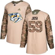 Wholesale Cheap Adidas Predators #59 Roman Josi Camo Authentic 2017 Veterans Day Stitched Youth NHL Jersey