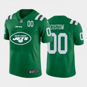 Wholesale Cheap New York Jets Custom Green Men\'s Nike Big Team Logo Player Vapor Limited NFL Jersey