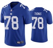 Wholesale Cheap Men's New York Giants #78 Andrew Thomas 2020 Blue Vapor Untouchable Limited Stitched Jersey