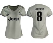 Wholesale Cheap Women's Juventus #8 Marchisio Away Soccer Club Jersey