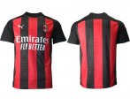 Wholesale Cheap Men 2020-2021 club AC milan home aaa version red Soccer Jerseys