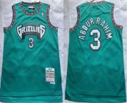 Wholesale Cheap Memphis Grizzlies #3 Shareef Abdur-Rahim 1996-97 Green Hardwood Classics Soul Swingman Throwback Jersey