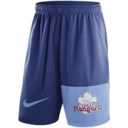 Wholesale Cheap Men's Texas Rangers Nike Royal Cooperstown Collection Dry Fly Shorts