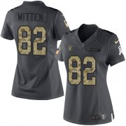 Wholesale Cheap Nike Raiders #82 Jason Witten Black Women's Stitched NFL Limited 2016 Salute to Service Jersey