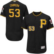 Wholesale Cheap Pirates #53 Melky Cabrera Black Flexbase Authentic Collection Stitched MLB Jersey