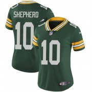 Wholesale Cheap Nike Packers #10 Darrius Shepherd Green Team Color Women's Stitched NFL Vapor Untouchable Limited Jersey