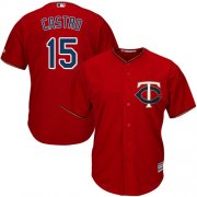 Wholesale Cheap Twins #15 Jason Castro Red Cool Base Stitched Youth MLB Jersey