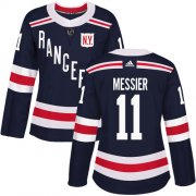 Wholesale Cheap Adidas Rangers #11 Mark Messier Navy Blue Authentic 2018 Winter Classic Women's Stitched NHL Jersey
