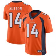 Wholesale Cheap Nike Broncos #14 Courtland Sutton Orange Team Color Men's Stitched NFL Vapor Untouchable Limited Jersey