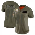 Wholesale Cheap Nike Steelers #91 Kevin Greene Camo Women's Stitched NFL Limited 2019 Salute to Service Jersey