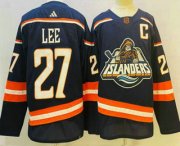 Wholesale Cheap Men's New York Islanders #27 Anders Lee Blue 2022 Reverse Retro Stitched Jersey