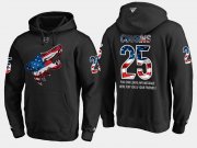Wholesale Cheap Coyotes #25 Nick Cousins NHL Banner Wave Usa Flag Black Hoodie