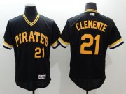 Wholesale Cheap Pirates #21 Roberto Clemente Black Flexbase Authentic Collection Cooperstown Stitched MLB Jersey