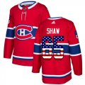 Wholesale Cheap Adidas Canadiens #65 Andrew Shaw Red Home Authentic USA Flag Stitched Youth NHL Jersey