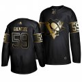 Wholesale Cheap Adidas Penguins #59 Jake Guentzel Men's 2019 Black Golden Edition Authentic Stitched NHL Jersey