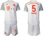 Wholesale Cheap Men 2020-2021 club Bayern Munchen away 5 white Soccer Jerseys